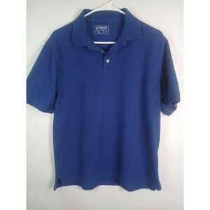 Men’s Magellan Polo Shirt Blue Size M EUC Casual Short Sleeve 100% Cotton